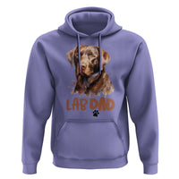 Chocolate Labrador Retriever Dad Hoodie Dog Lover Gift - Wonder Print Shop