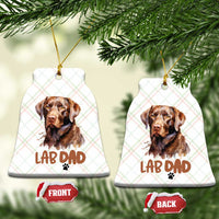 Chocolate Labrador Retriever Dad Ceramic Ornament Dog Lover Gift - Wonder Print Shop