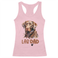 Chocolate Labrador Retriever Dad Racerback Tank Top Dog Lover Gift - Wonder Print Shop