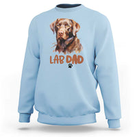 Chocolate Labrador Retriever Dad Sweatshirt Dog Lover Gift - Wonder Print Shop