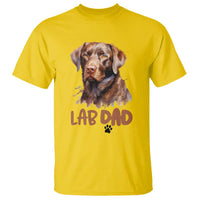 Chocolate Labrador Retriever Dad T Shirt Dog Lover Gift - Wonder Print Shop