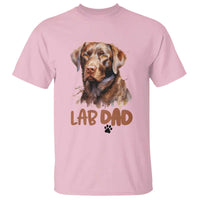 Chocolate Labrador Retriever Dad T Shirt Dog Lover Gift - Wonder Print Shop