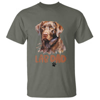 Chocolate Labrador Retriever Dad T Shirt Dog Lover Gift - Wonder Print Shop