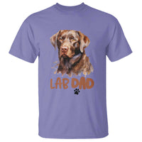 Chocolate Labrador Retriever Dad T Shirt Dog Lover Gift - Wonder Print Shop