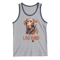 Chocolate Labrador Retriever Dad Tank Top Dog Lover Gift - Wonder Print Shop