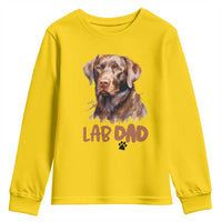 Chocolate Labrador Retriever Dad Youth Sweatshirt Dog Lover Gift - Wonder Print Shop