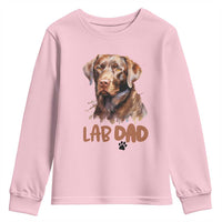 Chocolate Labrador Retriever Dad Youth Sweatshirt Dog Lover Gift - Wonder Print Shop