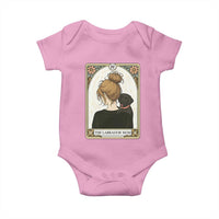 Black Labrador Mom Baby Onesie Funny Tarot Card Dog Lover Gift - Wonder Print Shop