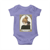 Black Labrador Mom Baby Onesie Funny Tarot Card Dog Lover Gift - Wonder Print Shop