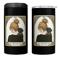 Black Labrador Mom 4 in 1 Can Cooler Tumbler Funny Tarot Card Dog Lover Gift - Wonder Print Shop