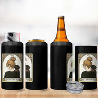Black Labrador Mom 4 in 1 Can Cooler Tumbler Funny Tarot Card Dog Lover Gift - Wonder Print Shop