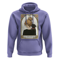 Black Labrador Mom Hoodie Funny Tarot Card Dog Lover Gift - Wonder Print Shop
