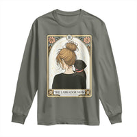 Black Labrador Mom Long Sleeve Shirt Funny Tarot Card Dog Lover Gift - Wonder Print Shop