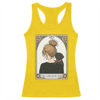 Black Labrador Mom Racerback Tank Top Funny Tarot Card Dog Lover Gift - Wonder Print Shop