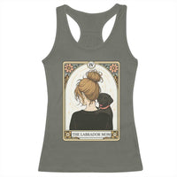 Black Labrador Mom Racerback Tank Top Funny Tarot Card Dog Lover Gift - Wonder Print Shop