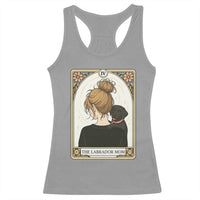 Black Labrador Mom Racerback Tank Top Funny Tarot Card Dog Lover Gift - Wonder Print Shop