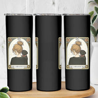 Black Labrador Mom Skinny Tumbler Funny Tarot Card Dog Lover Gift - Wonder Print Shop