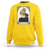 Black Labrador Mom Sweatshirt Funny Tarot Card Dog Lover Gift - Wonder Print Shop