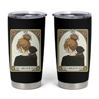 Black Labrador Mom Tumbler Cup Funny Tarot Card Dog Lover Gift - Wonder Print Shop