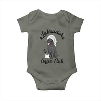Labrador Coffee Club Baby Onesie Funny Dog Lover Gift - Wonder Print Shop
