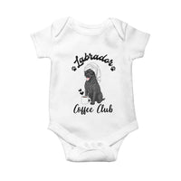 Labrador Coffee Club Baby Onesie Funny Dog Lover Gift - Wonder Print Shop