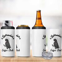 Labrador Coffee Club 4 in 1 Can Cooler Tumbler Funny Dog Lover Gift - Wonder Print Shop