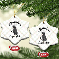 Labrador Coffee Club Ceramic Ornament Funny Dog Lover Gift - Wonder Print Shop