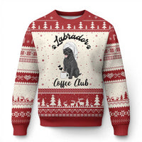 Labrador Coffee Club Ugly Christmas Sweater Funny Dog Lover Gift - Wonder Print Shop