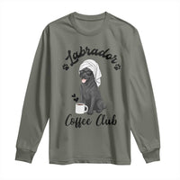 Labrador Coffee Club Long Sleeve Shirt Funny Dog Lover Gift - Wonder Print Shop