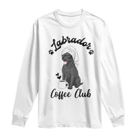 Labrador Coffee Club Long Sleeve Shirt Funny Dog Lover Gift - Wonder Print Shop