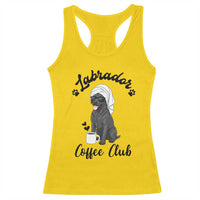 Labrador Coffee Club Racerback Tank Top Funny Dog Lover Gift - Wonder Print Shop