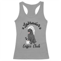 Labrador Coffee Club Racerback Tank Top Funny Dog Lover Gift - Wonder Print Shop