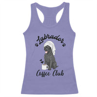 Labrador Coffee Club Racerback Tank Top Funny Dog Lover Gift - Wonder Print Shop