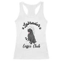 Labrador Coffee Club Racerback Tank Top Funny Dog Lover Gift - Wonder Print Shop