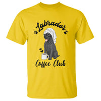 Labrador Coffee Club T Shirt Funny Dog Lover Gift - Wonder Print Shop