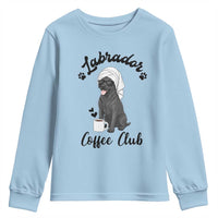 Labrador Coffee Club Youth Sweatshirt Funny Dog Lover Gift - Wonder Print Shop