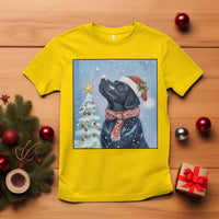 Cute Black Lab Christmas T Shirt Holiday Dog Lover Gift Idea - Wonder Print Shop
