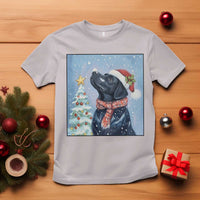 Cute Black Lab Christmas T Shirt Holiday Dog Lover Gift Idea - Wonder Print Shop