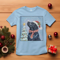 Cute Black Lab Christmas T Shirt Holiday Dog Lover Gift Idea - Wonder Print Shop