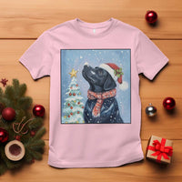 Cute Black Lab Christmas T Shirt Holiday Dog Lover Gift Idea - Wonder Print Shop