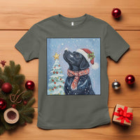 Cute Black Lab Christmas T Shirt Holiday Dog Lover Gift Idea - Wonder Print Shop