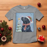 Cute Black Lab Christmas T Shirt Holiday Dog Lover Gift Idea - Wonder Print Shop