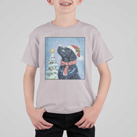 Cute Black Lab Christmas T Shirt For Kid Holiday Dog Lover Gift Idea - Wonder Print Shop