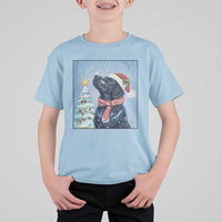 Cute Black Lab Christmas T Shirt For Kid Holiday Dog Lover Gift Idea - Wonder Print Shop