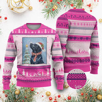 Cute Black Lab Xmas Ugly Christmas Sweater Holiday Dog Lover Gift Idea - Wonder Print Shop