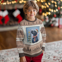 Cute Black Lab Xmas Ugly Christmas Sweater Holiday Dog Lover Gift Idea - Wonder Print Shop