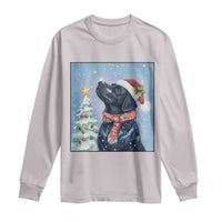 Cute Black Lab Christmas Long Sleeve Shirt Holiday Dog Lover Gift Idea - Wonder Print Shop