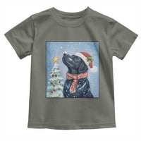 Cute Black Lab Christmas Toddler T Shirt Holiday Dog Lover Gift Idea - Wonder Print Shop