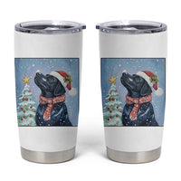 Cute Black Lab Christmas Tumbler Cup Holiday Dog Lover Gift Idea - Wonder Print Shop