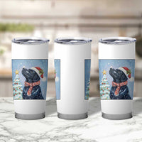 Cute Black Lab Christmas Tumbler Cup Holiday Dog Lover Gift Idea - Wonder Print Shop